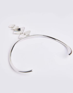 Molded Spine choker silver - CORNELIA WEBB