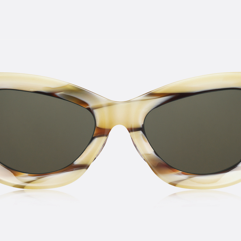 Brown/beige stripe sunglasses – PROJEKT PRODUKT – Irmas Hus