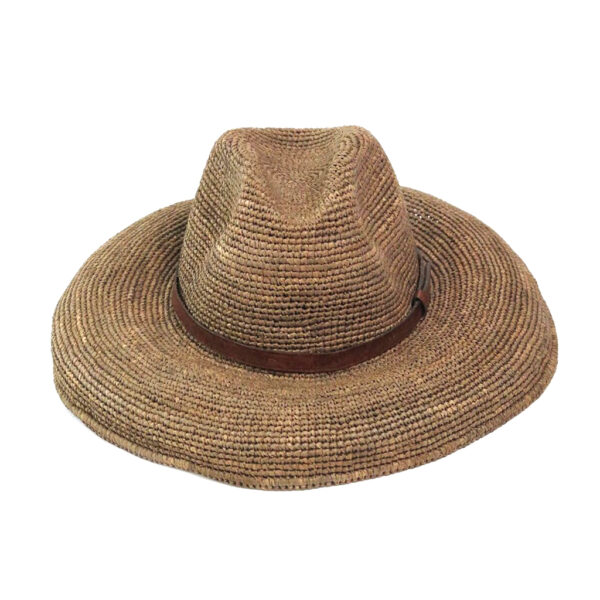 Raffia hat Safari brown-IBELIV - Image 2