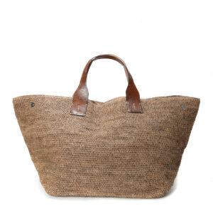 Raffia bag Rio brown - IBELIV