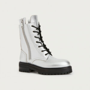 Combat boots silver - DONDUP