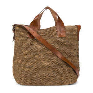 Raffia bag Mety brown - IBELIV