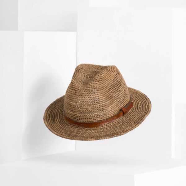 Raffia hat Lubeman brown - IBELIV