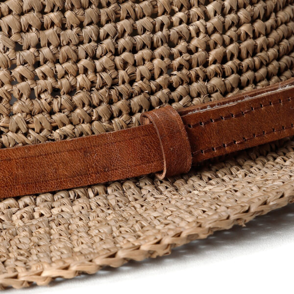 Raffia hat Lubeman brown - IBELIV - Image 2