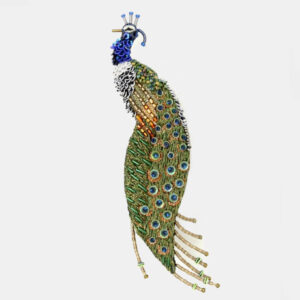 Indian Peacock Brooch - TROVELORE
