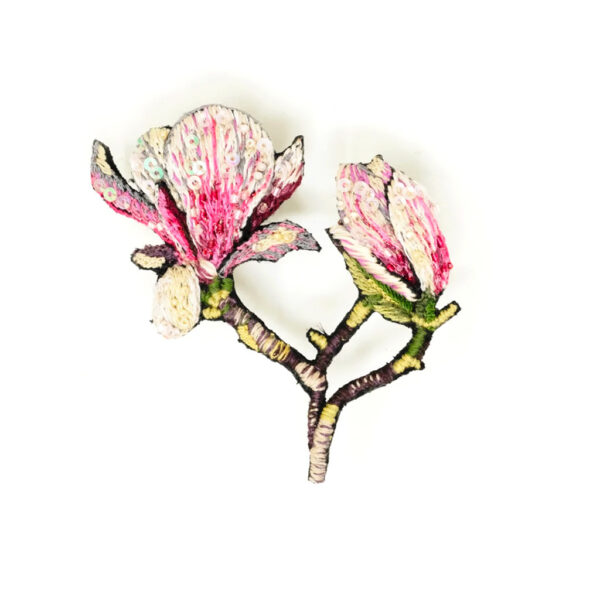 Magnolia Brooch Pin - TROVELORE