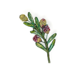 Olive Branch Brooch Pin - TROVELORE