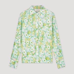 Floral fitted blouse marigold print - ROHE