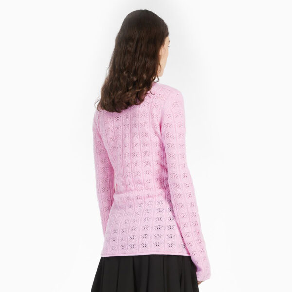 Knitted sweater ANGIO bubblegum pink -SPORTMAX - Image 2