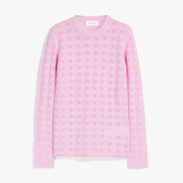 Knitted sweater ANGIO bubblegum pink -SPORTMAX