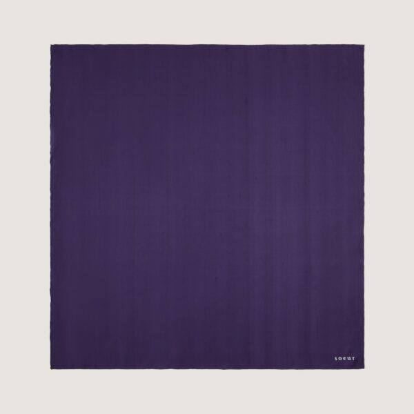 SQUARE shawl violet 65x65 cm- SOEUR - Image 2