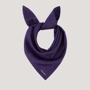 SQUARE shawl violet 65x65 cm- SOEUR