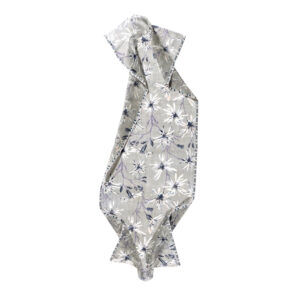 Linen/ Cotton Floral Scarf Sable- EPICE