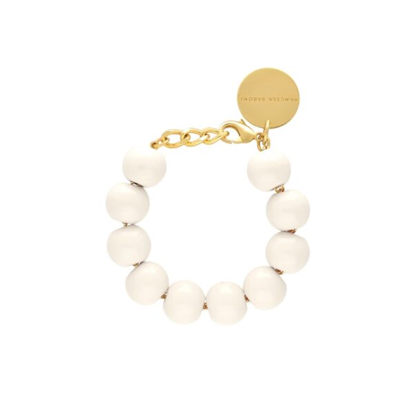 Beads Bracelet Off White - VANESSA BARONI