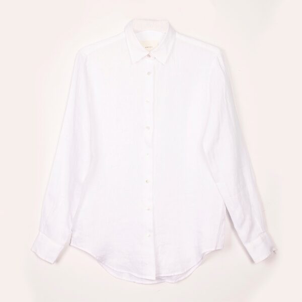 MARTA shirt linen white - XACUS