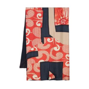 Silk scarf ALOE ST red print - PIERRE-LOUIS MASCIA