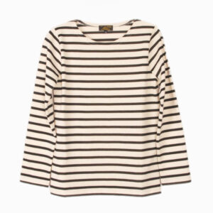 Breton-striped t-shirt off white/ black - LE MONT SAINT MICH