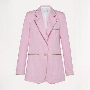 Jacket pink w. gold piping - FORTE_FORTE