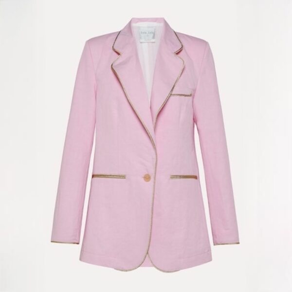 Jacket pink w. gold piping - FORTE_FORTE