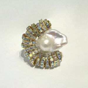 Half moon ring gold - PEARL OCTOPUSS.Y