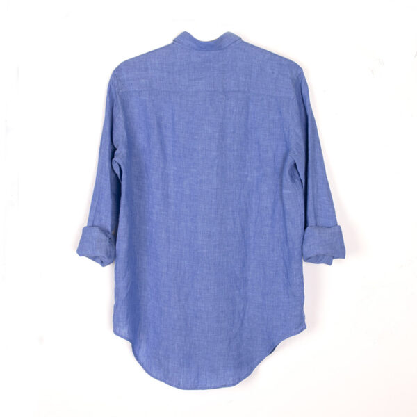MARTA shirt linen blue - XACUS - Image 2