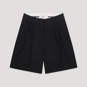 Tailored shorts linen blend black - ROHE