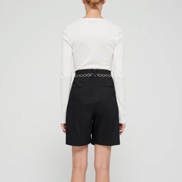 Tailored shorts linen blend black - ROHE - Image 5