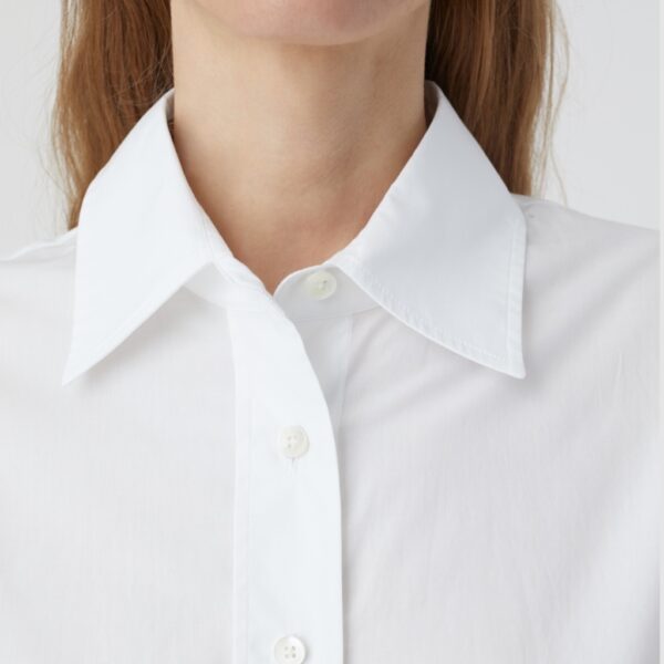 Cropped classic shirt white - CLOSED - Image 4