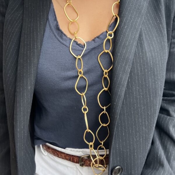 Necklace gold chain long - ROSANNA DE LA RIVA - Image 2