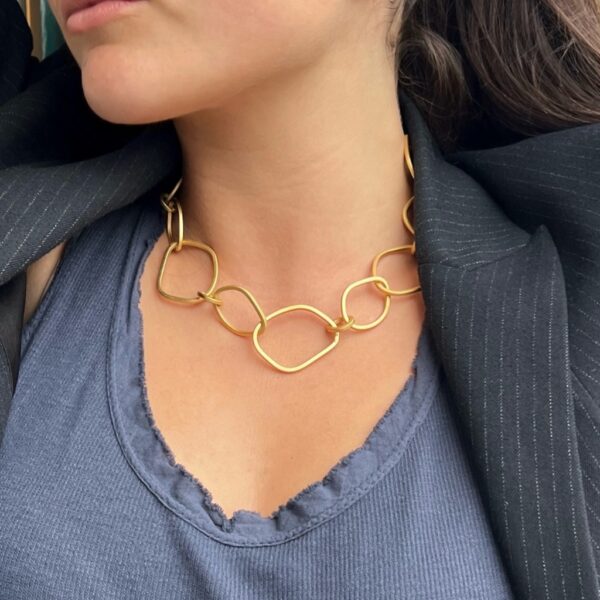 Necklace gold chain short - ROSANNA DE LA RIVA - Image 2