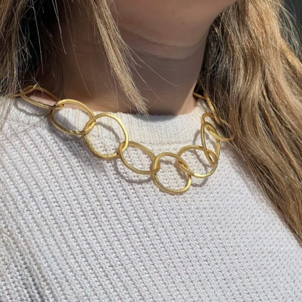 Necklace gold short chain - ROSANNA DE LA RIVA - Image 2