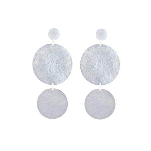 Earrings circles big silver - ROSANNA DE LA RIVA