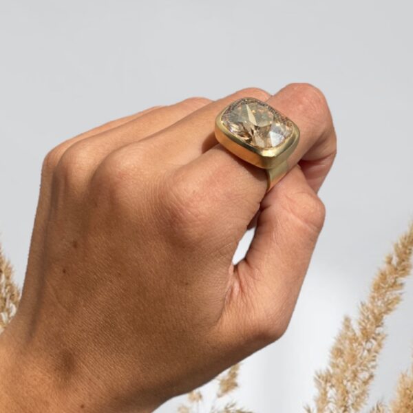 Ring crystal purple - ROSANNA DE LA RIVA