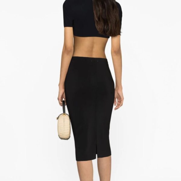 Crepe Cady Pencil Skirt - FORTE_FORTE - Image 3