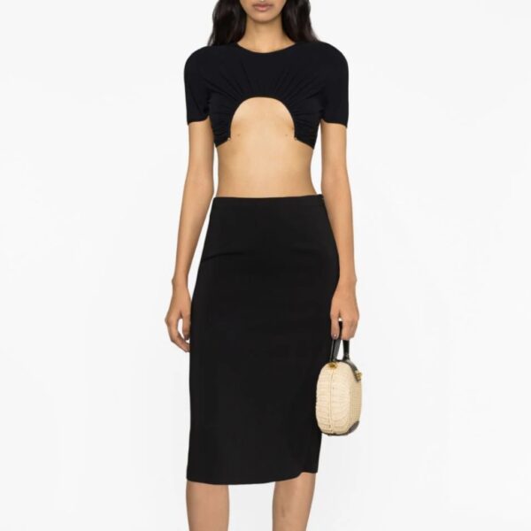 Crepe Cady Pencil Skirt - FORTE_FORTE - Image 2