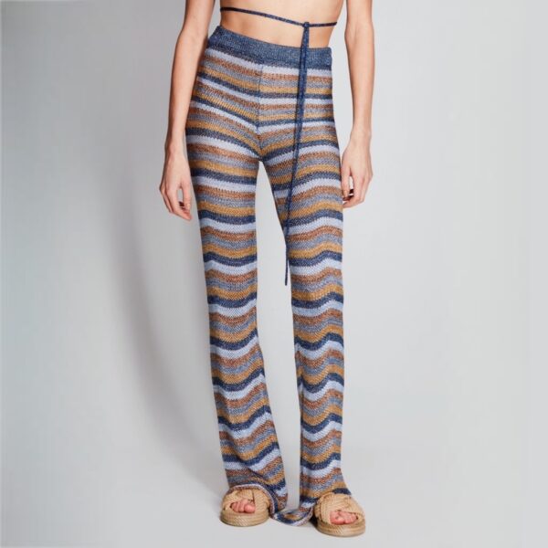 Striped Crochet Pants - ROBERTO COLLINA - Image 2