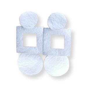Earrings geometric silver - ROSANNA DE LA RIVA