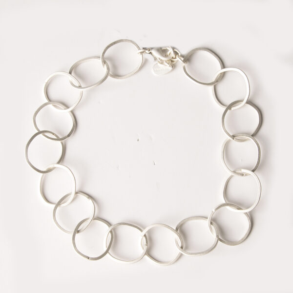 Necklace silver short chain - ROSANNA DE LA RIVA