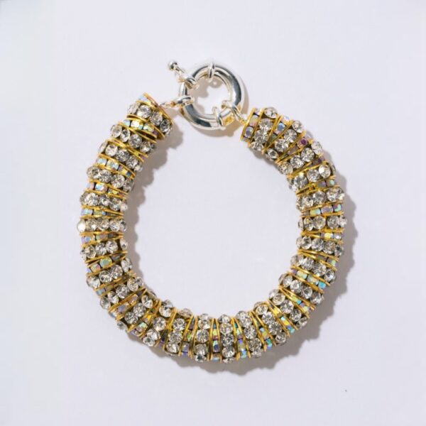 Fat golden diamond bracelet - PEARL OCTOPUSS.Y