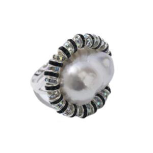 Zebra Baroque diamond ring - PEARL OCTOPUSS.Y