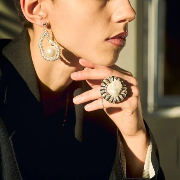 Zebra Baroque diamond ring - PEARL OCTOPUSS.Y - Image 3