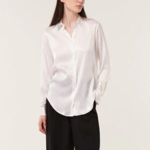 MARTA silk shirt white - XACUS