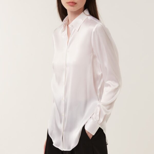 MARTA silk shirt white - XACUS - Image 2