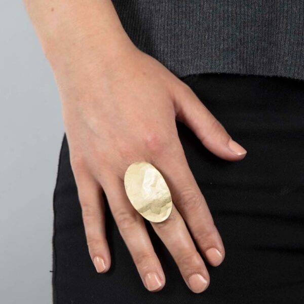 Ring oval gold - ROSANNA DE LA RIVA - Image 2