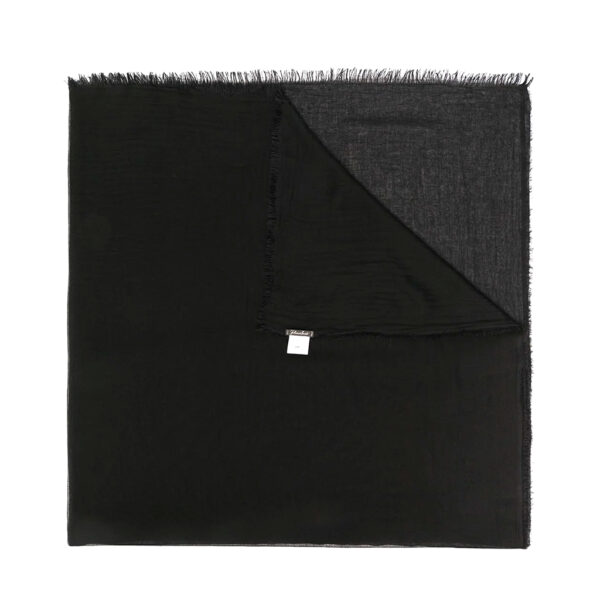 Tobia modal silk shawl black - FALIERO SARTI