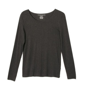 T-shirt long sl anthracite chine - MAJESTIC