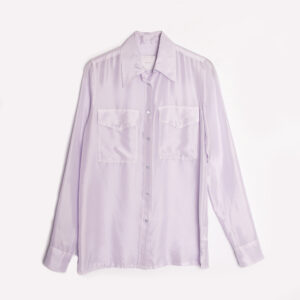 ISABELLA shirt silk lavender - XACUS
