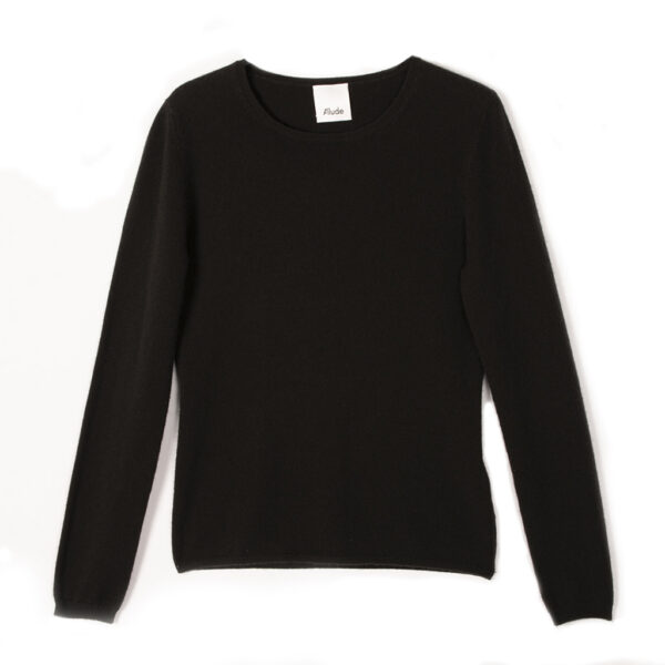 Cashmere sweater black - ALLUDE