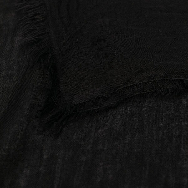 Tobia modal silk shawl black - FALIERO SARTI - Image 2