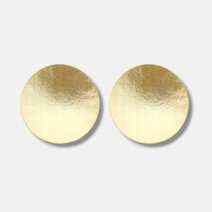 Earrings round concave gold - ROSANNA DE LA RIVA